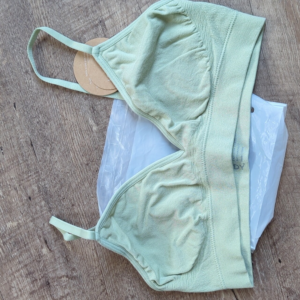 NEW Boody Lyolyte Triangle Bralette, Sage, Medium